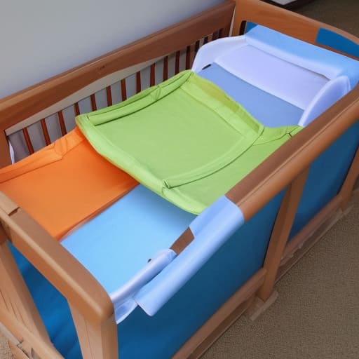 A store of folding baby cots 