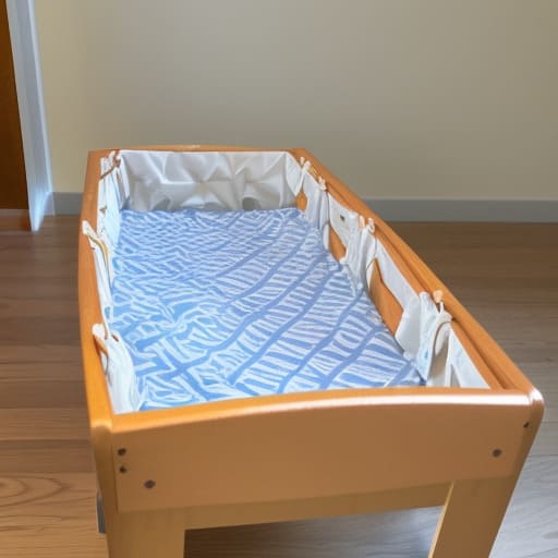 A store of folding baby cots 